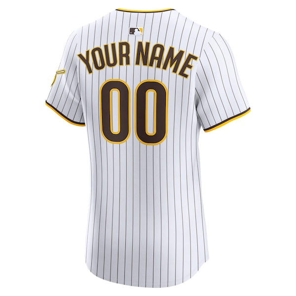 San Diego Padres Nike Home Elite Custom Jersey - White