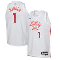 James Harden Philadelphia 76ers Nike Youth 2022/23 Swingman Jersey - City Edition - White
