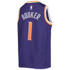 Devin Booker Phoenix Suns Nike Youth 2021/22 Diamond Swingman Jersey - Icon Edition - Purple