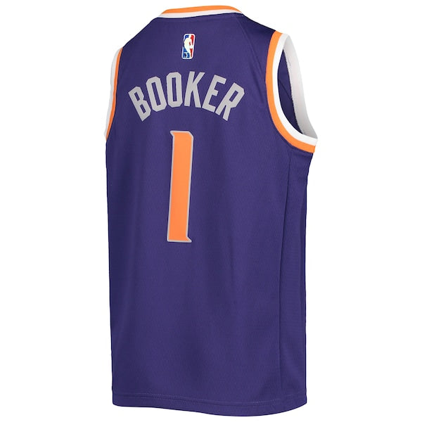 Devin Booker Phoenix Suns Nike Youth 2021/22 Diamond Swingman Jersey - Icon Edition - Purple