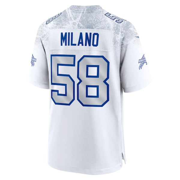 Matt Milano Buffalo Bills Nike 2025 Rivalries Collection Game Jersey - White
