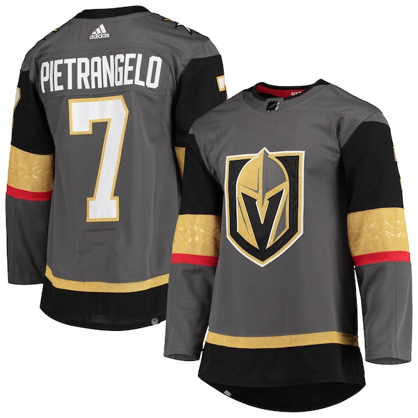 Alex Pietrangelo Vegas Golden Knights adidas Alternate Primegreen Authentic Player Jersey - Gray