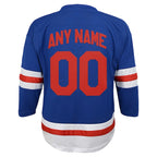 New York Rangers Youth Replica Custom Jersey - Blue