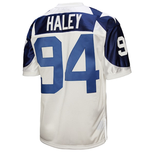 Charles Haley Dallas Cowboys 1994  Authentic Throwback Retired Player Jersey - White