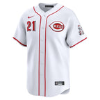 Hunter Greene Cincinnati Reds Nike Home Limited Player Jersey - White