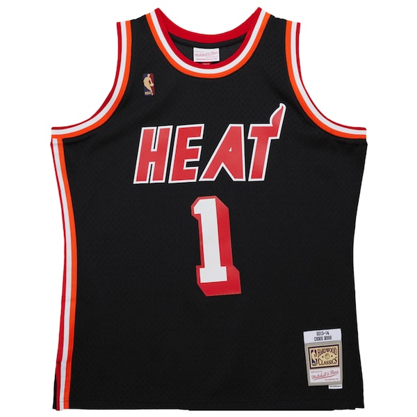 Chris Bosh Miami Heat  2013/14 Hardwood Classics Swingman Jersey - Black