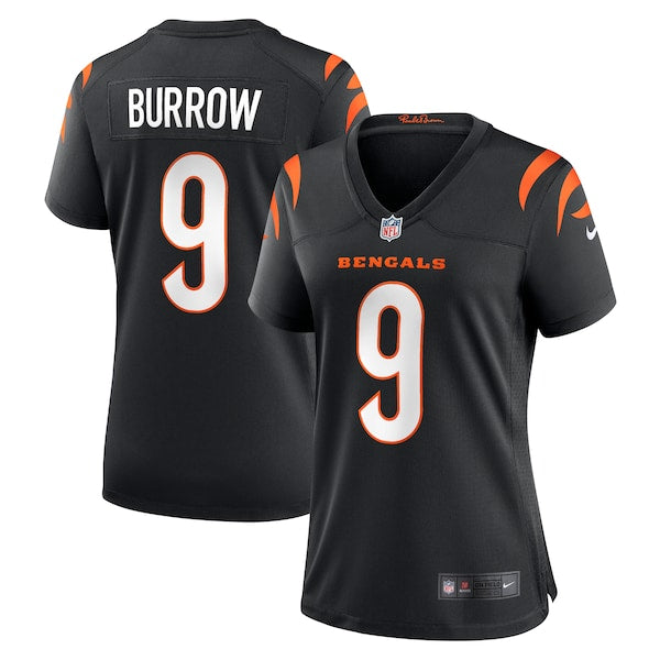Joe Burrow Cincinnati Bengals Women's Nike Player Game Jersey - Black/Orange