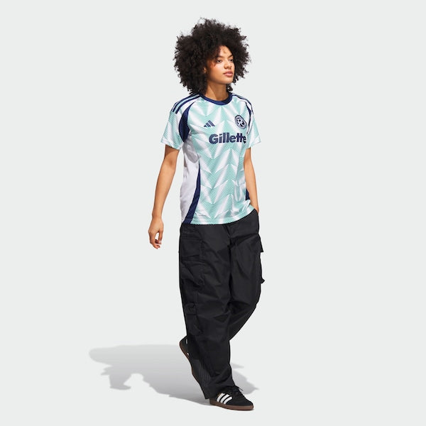 New England Revolution adidas Women's 2025 Eastern White Pine x Flag of New England Replica Jersey - White