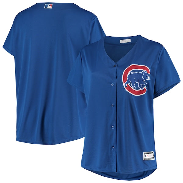 Chicago Cubs Women's Plus Size Sanitized Replica Team Jersey - Royal