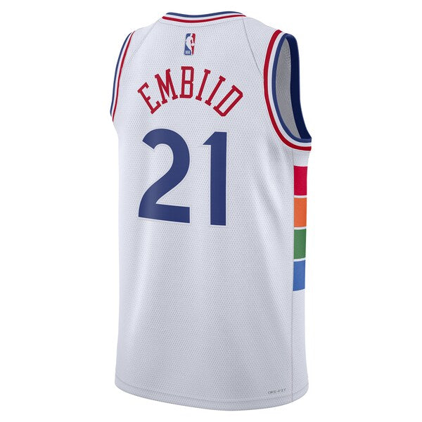 Joel Embiid Philadelphia 76ers Nike Unisex 2024/25 Swingman Player Jersey - City Edition - White