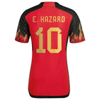 Eden Hazard Belgium National Team adidas 2022/23 Home Authentic Jersey - Red