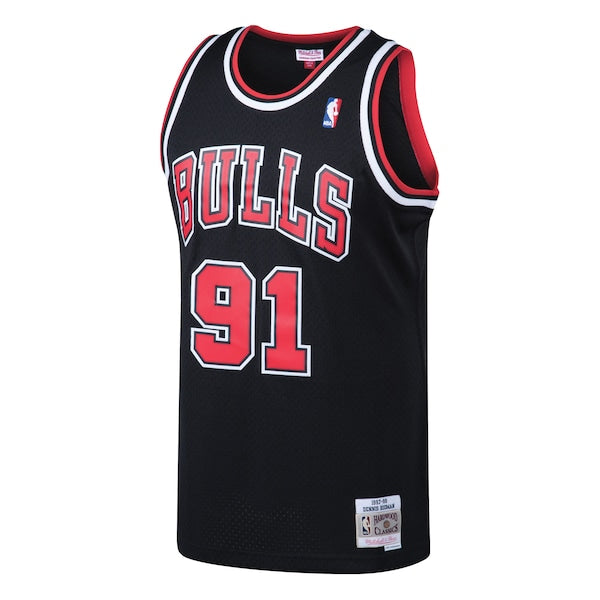 Dennis Rodman Chicago Bulls  1997/98 Hardwood Classics Swingman Jersey - Black
