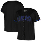 Chicago Cubs Profile Women's Plus Size Pop Fashion Jersey - Black