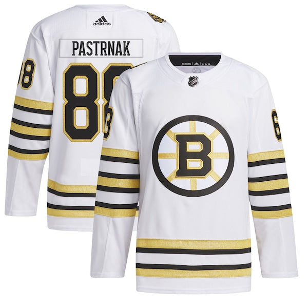 David Pastrnak Boston Bruins adidas  Primegreen Authentic Player Jersey - White/Black