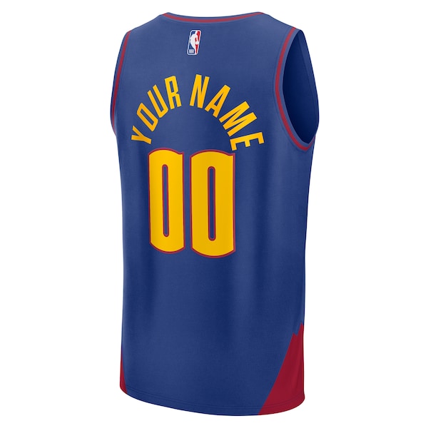 Denver Nuggets  Fast Break Custom Jersey Statement Edition - Blue/Navy