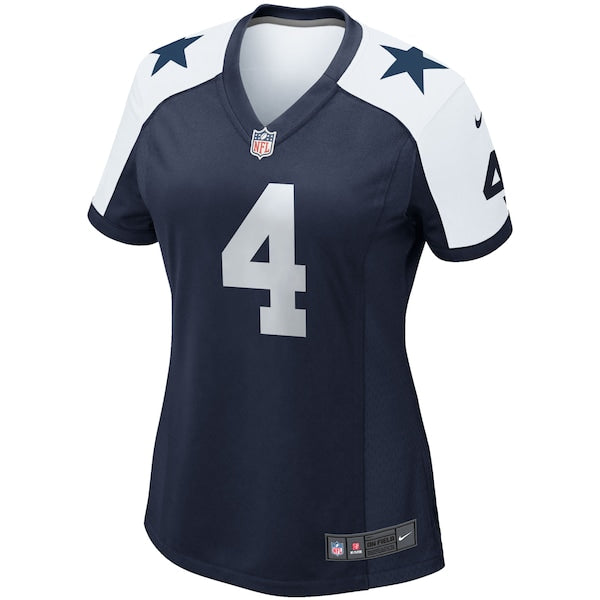 Dak Prescott Dallas Cowboys Nike Women's Alternate Game Team Jersey - Navy/White