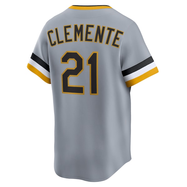 Roberto Clemente Pittsburgh Pirates Nike Throwback Cooperstown Collection Limited Jersey - Gray