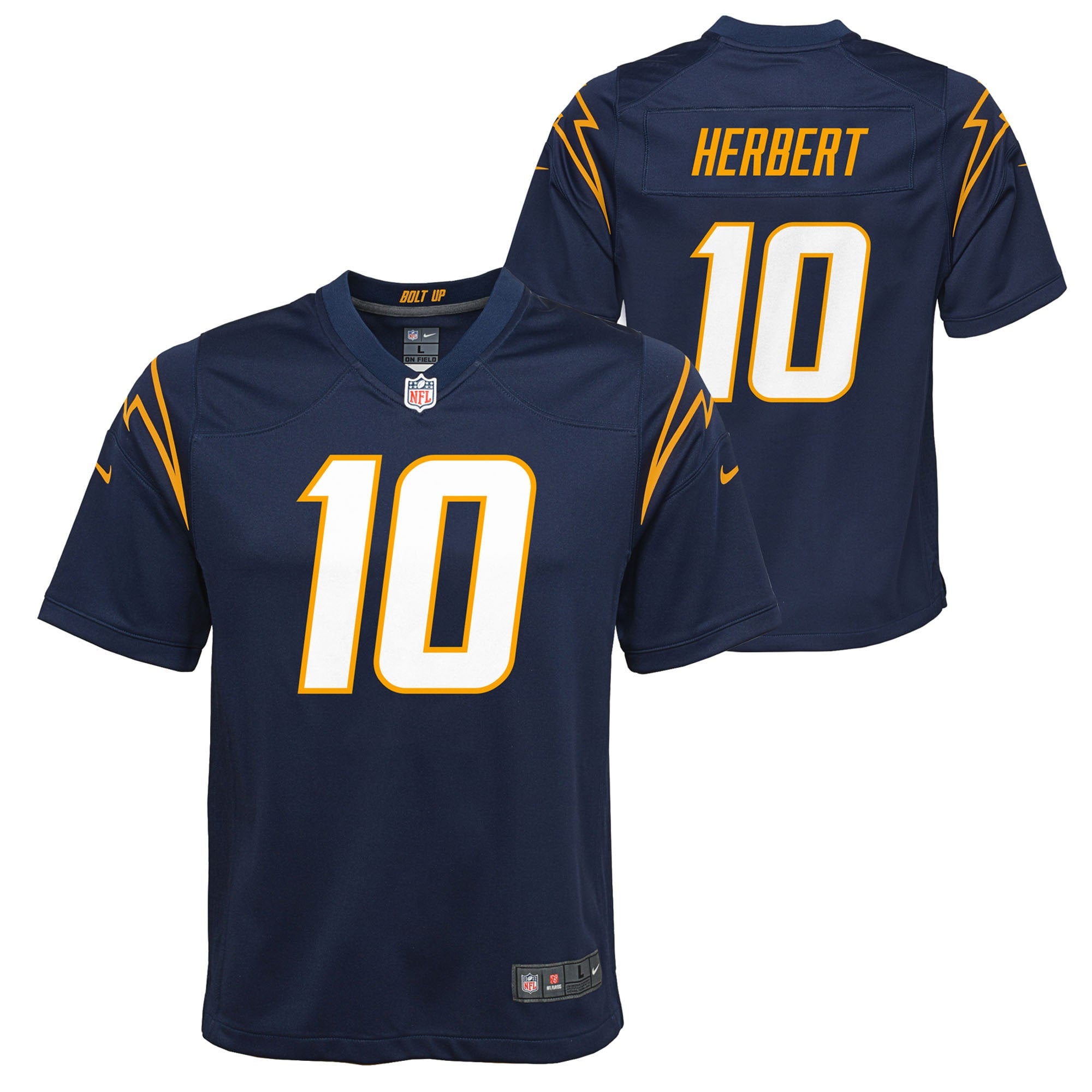Justin Herbert Los Angeles Chargers Nike Youth Game Jersey - Royal/Navy/Powder Blue/White