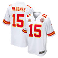 Patrick Mahomes Kansas City Chiefs Nike Super Bowl LIX Game Jersey - White/Red