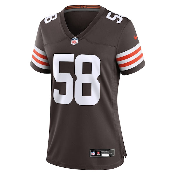 Jordan Hicks Cleveland Browns Nike Women's  Game Jersey -  Brown