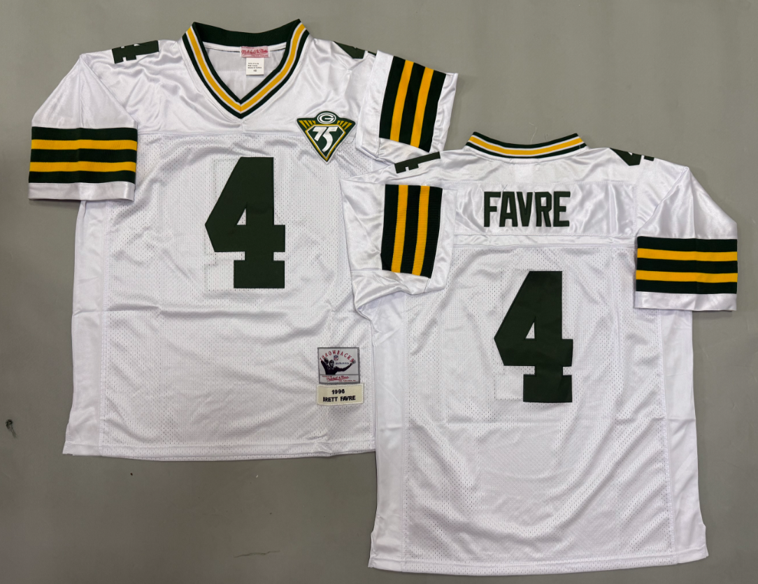 Brett Favre Green Bay Packers Authentic Throwback Retired Player Jersey