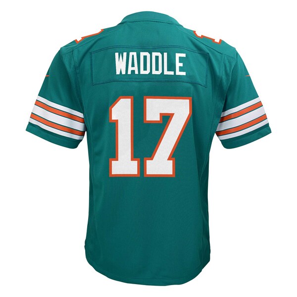 Jaylen Waddle Miami Dolphins Nike Youth Alternate Player Game Jersey - Aqua