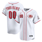 Cincinnati Reds Nike Home Limited Custom Jersey - White