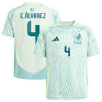 Edson Alvarez Mexico National Team adidas Youth 2024 Away Replica Player Jersey - Green/Burgundy