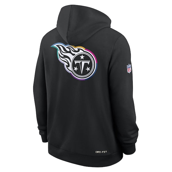 Tennessee Titans Nike 2025 NFL Crucial Catch Sideline Standard Issue Dri-FIT Hoodie - Black