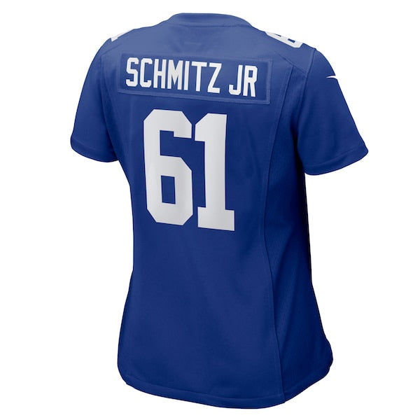 John Michael Schmitz Jr. New York Giants Nike Women's  Game Jersey -  Royal