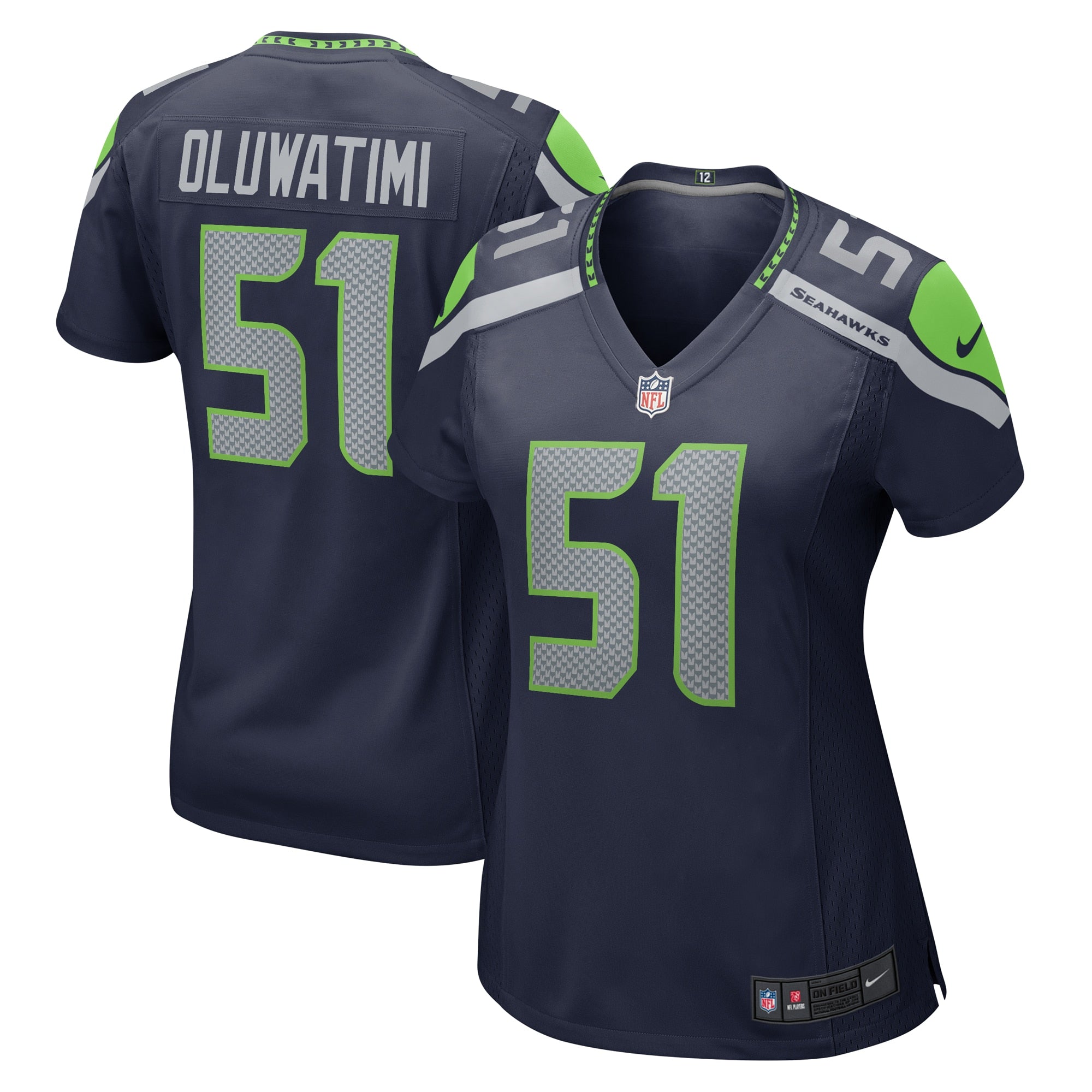 Olu Oluwatimi Seattle Seahawks Nike Women's Team Game Jersey -  College Navy/Navy
