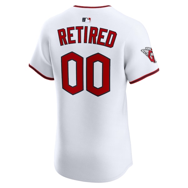 Cleveland Guardians Nike  Home Elite Pick-A-Player Retired Roster Jersey - White