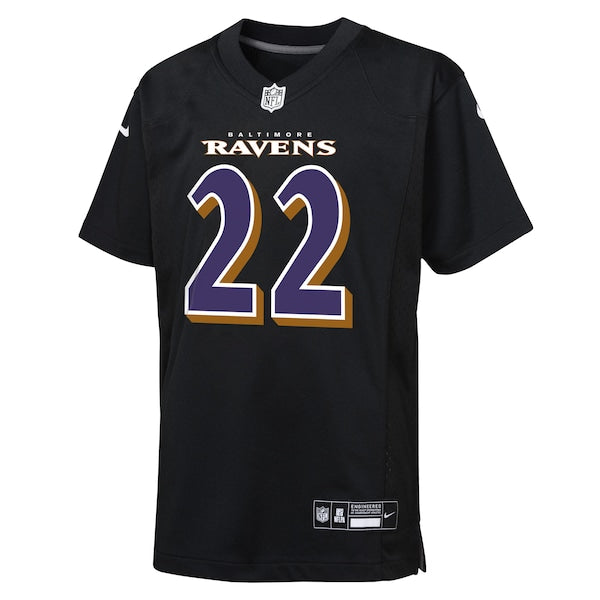 Derrick Henry Baltimore Ravens Nike Youth Fashion Game Jersey - Carbon Black