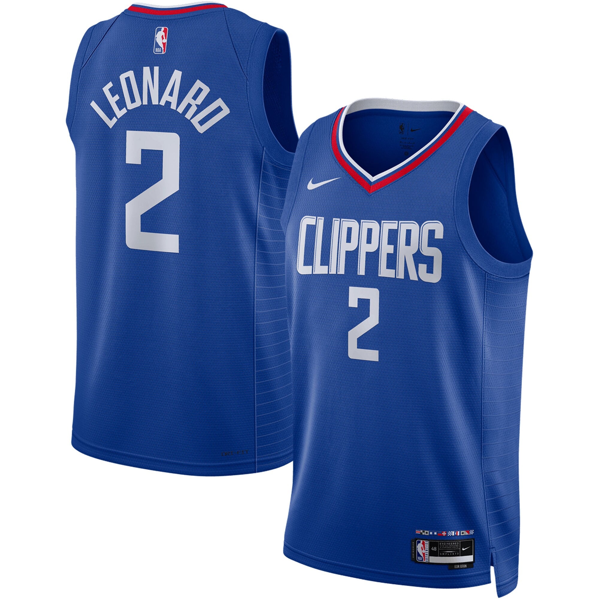 Kawhi Leonard LA Clippers Nike Unisex Swingman Jersey - Association Edition - White/Royal