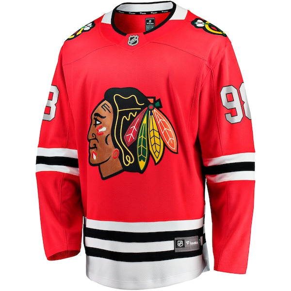 Connor Bedard Chicago Blackhawks  Home Breakaway Player Jersey - Red/White