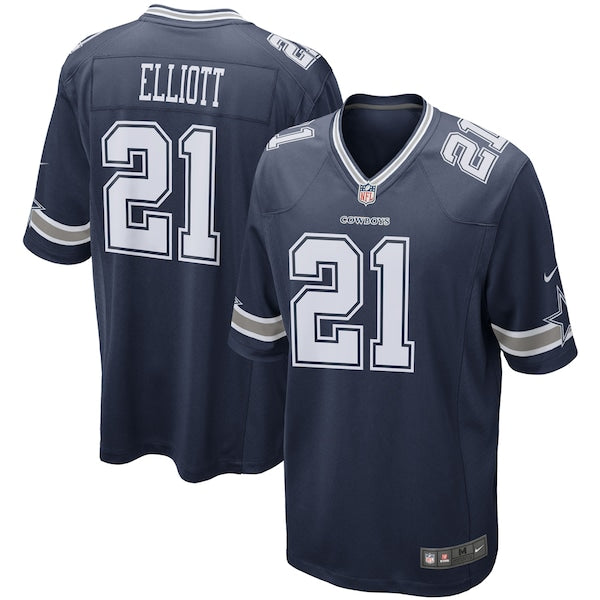 Ezekiel Elliott Dallas Cowboys Nike Game Team Jersey - Navy/White