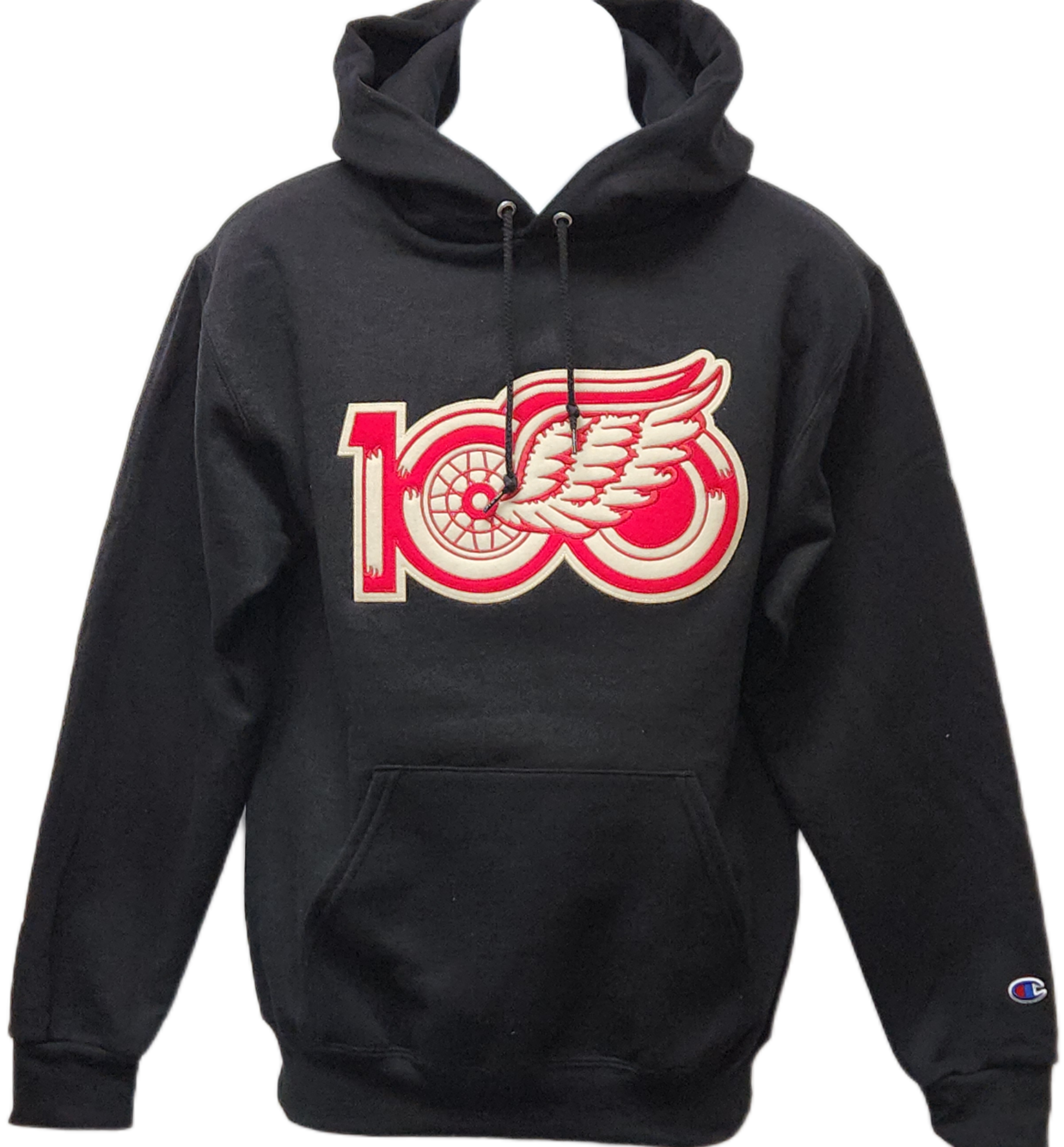 Detroit Red Wings '47 Brand Centennial Core Headline Hooded Sweatshirt - Black