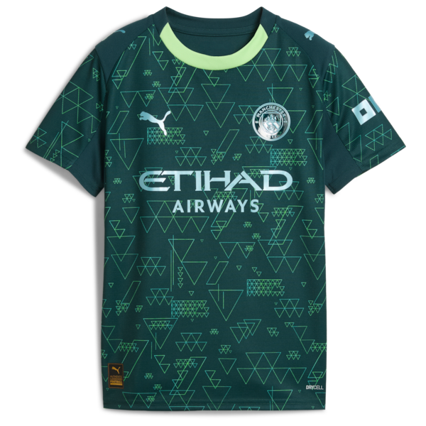 Manchester City Puma x EA SPORTS FC Youth 2025/26 Fourth Jersey - Green