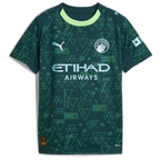 Manchester City Puma x EA SPORTS FC Youth 2025/26 Fourth Jersey - Green