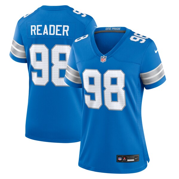 D.J. Reader Detroit Lions Nike Women's Team Game Jersey -  Blue