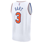 Josh Hart New York Knicks  Fast Break Replica Player Jersey - Association Edition - White