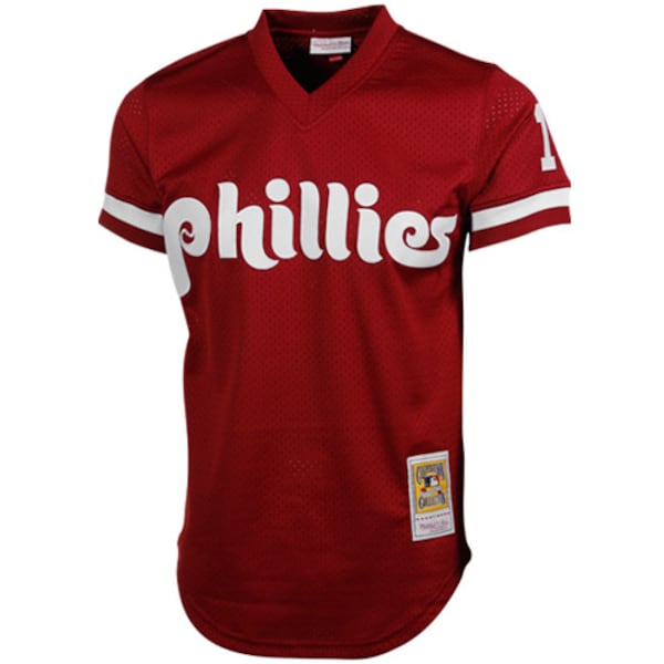 Darren Daulton Philadelphia Phillies Cooperstown Mesh Batting Practice Jersey - Red