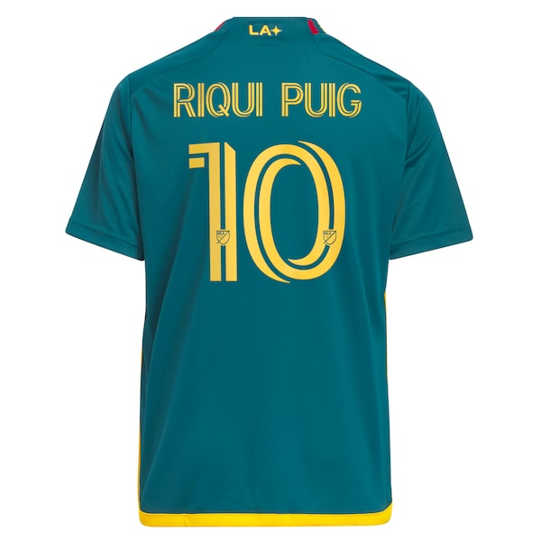 Riqui Puig LA Galaxy adidas Youth 2024 LA Kit Replica Player Jersey - Green