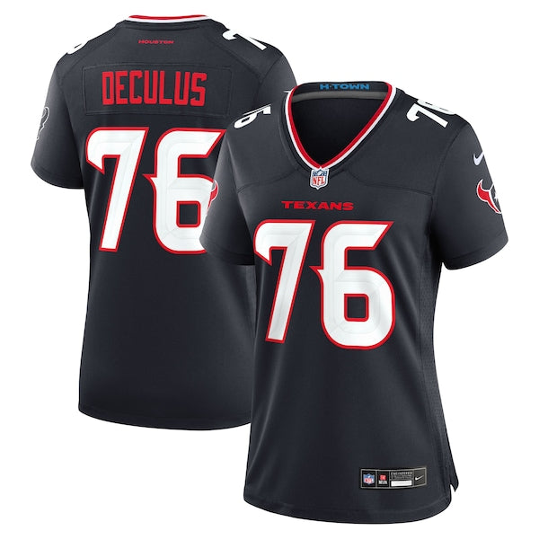 Austin Deculus Houston Texans Nike Women's Team Game Jersey -  Navy