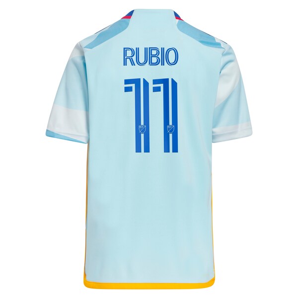 Diego Rubio Colorado Rapids adidas Youth 2024 New Day Kit Replica Jersey - Light Blue