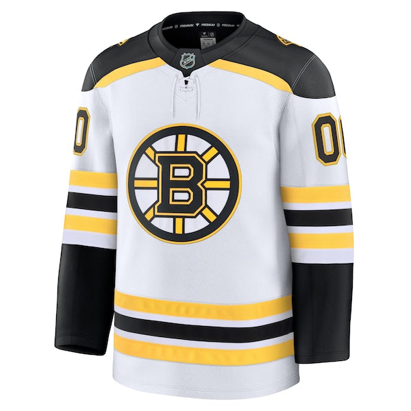 Boston Bruins  Away Premium Custom Jersey - White/Black