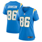 Cornelius Johnson Los Angeles Chargers Nike Women's  Game Jersey -  Powder Blue