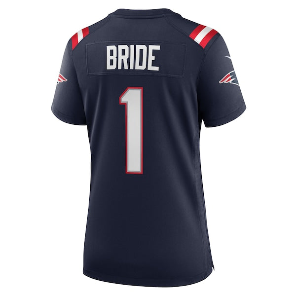 Number 1 Bride New England Patriots Nike Women's Game Jersey - Navy