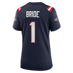 Number 1 Bride New England Patriots Nike Women's Game Jersey - Navy