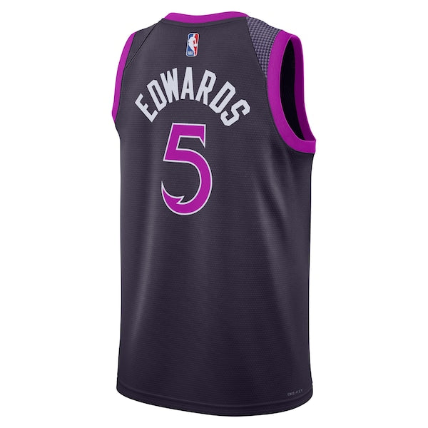 Anthony Edwards Minnesota Timberwolves Nike Unisex 2025/26 Swingman Jersey - Purple - City Edition
